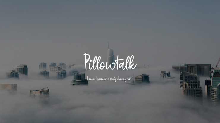 Pillowtalk Font