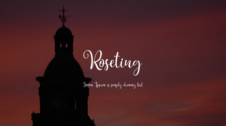 Roseting Font