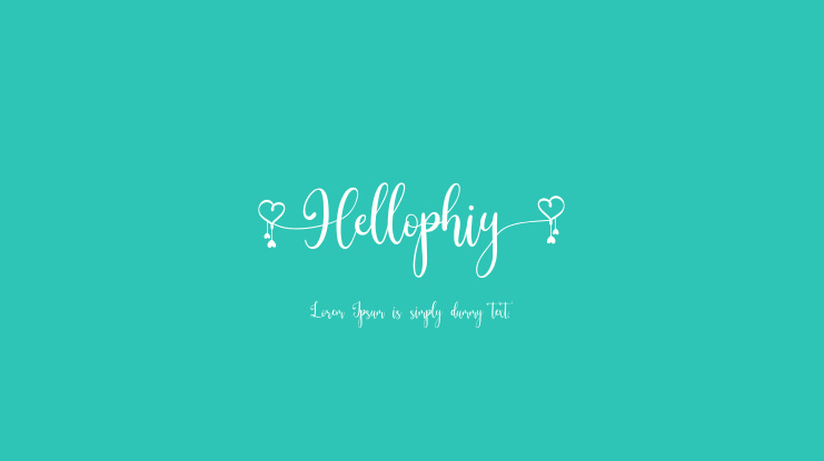 Hellophiy Font