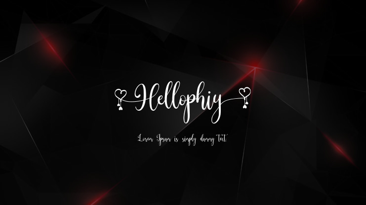 Hellophiy Font