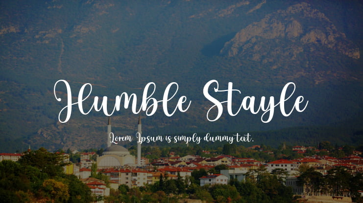 Humble Stayle Font