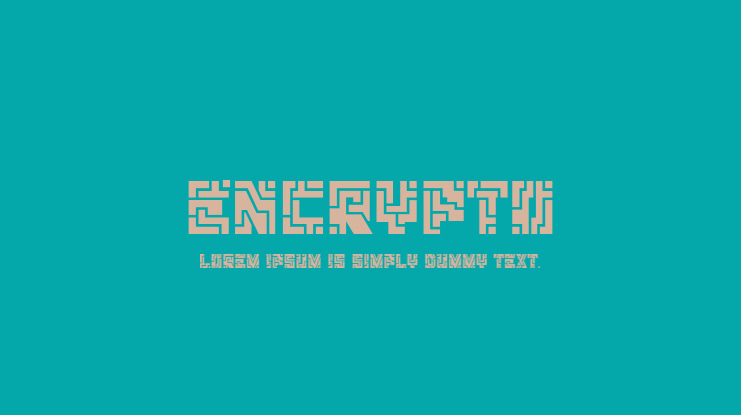 Encrypto Font