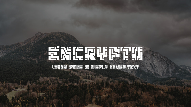 Encrypto Font