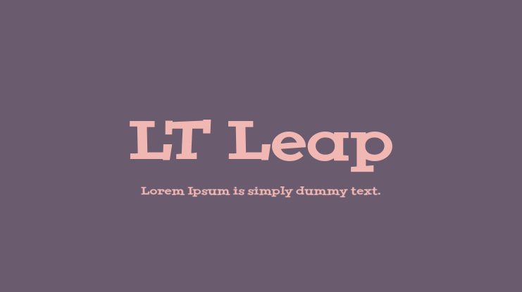 LT Leap Font
