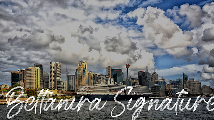 Beltanira Signature Font