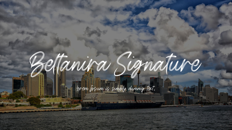 Beltanira Signature Font