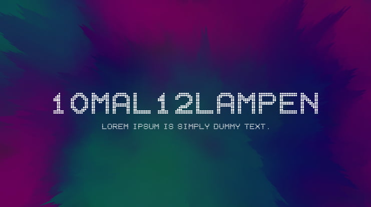 10mal12Lampen Font