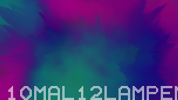 10mal12Lampen Font