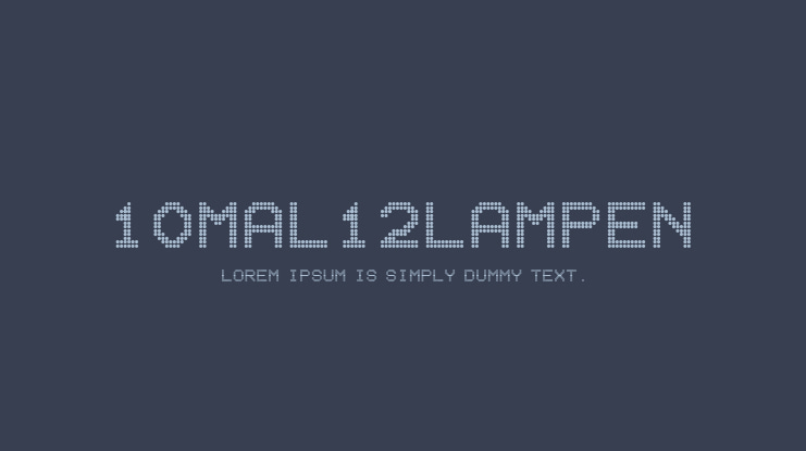 10mal12Lampen Font