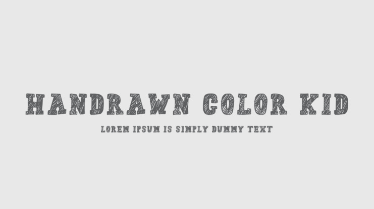 Handrawn Color Kid Font