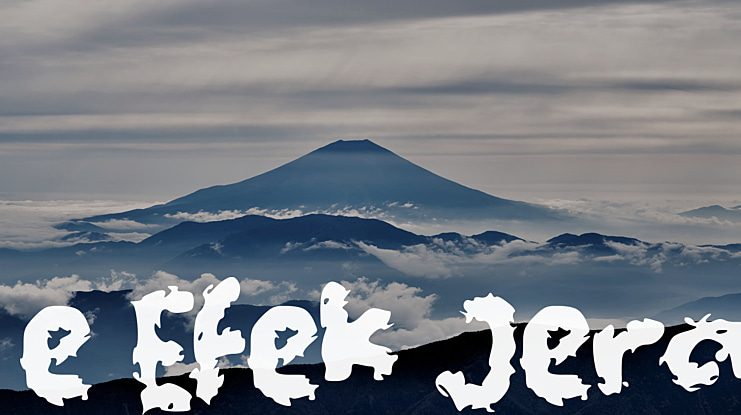 e Efek Jera Font