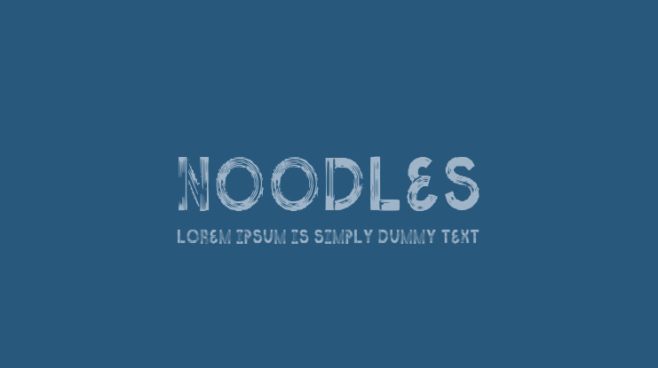 Noodles Font