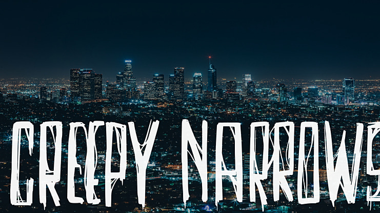 Creepy Narrows Font