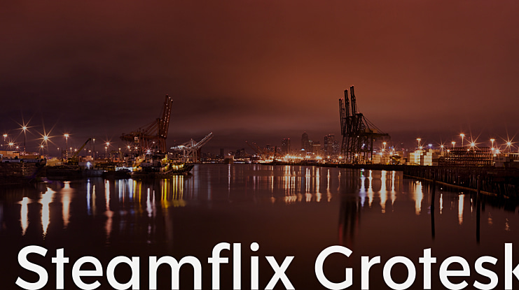 Steamflix Grotesk Font