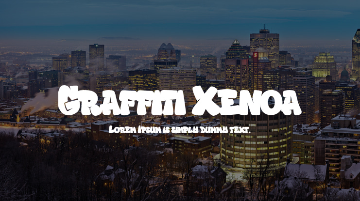 Graffiti Xenoa Font Family