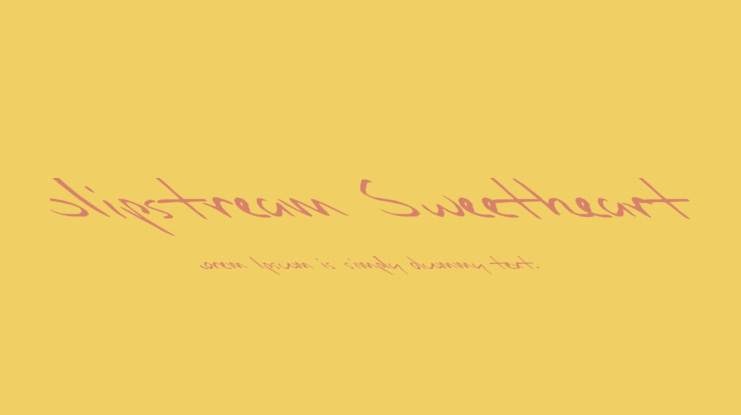 Slipstream Sweetheart Font