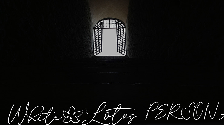 White Lotus PERSONAL USE ONLY Font
