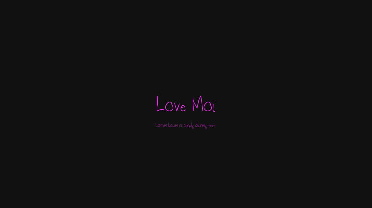 Love Moi Font