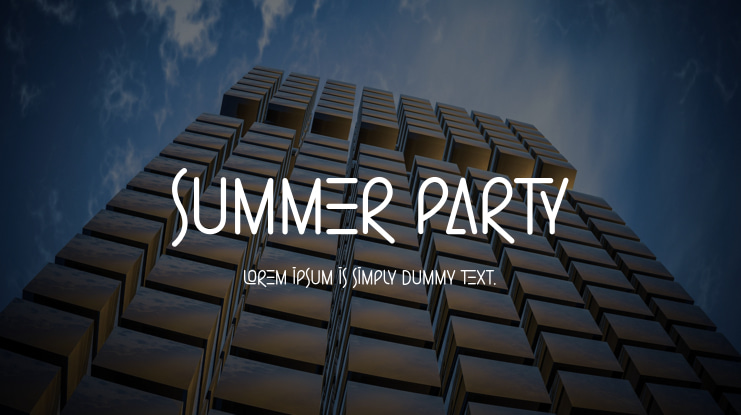 Summer Party Font