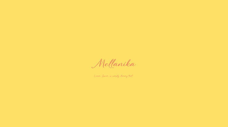 Mellanika Font