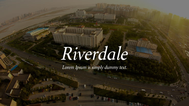 Riverdale Font Family