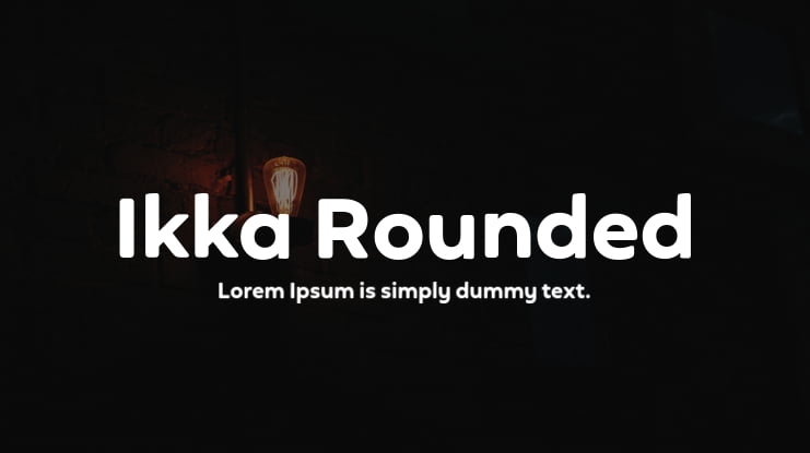 Ikka Rounded Font