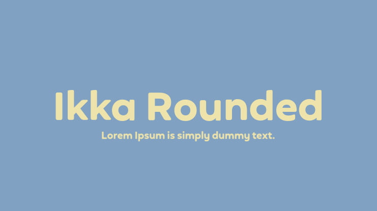 Ikka Rounded Font