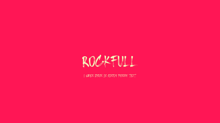 Rockfull Font
