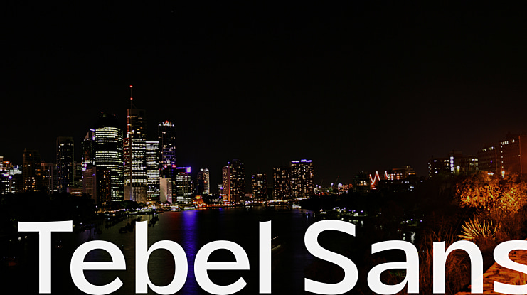 Tebel Sans Font