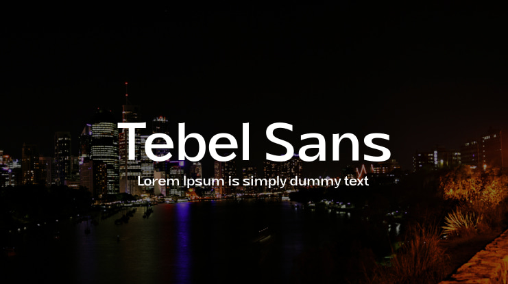 Tebel Sans Font