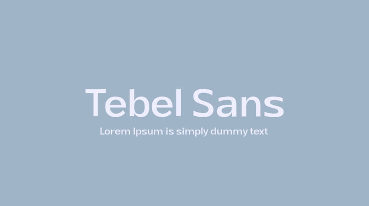 Tebel Sans Font