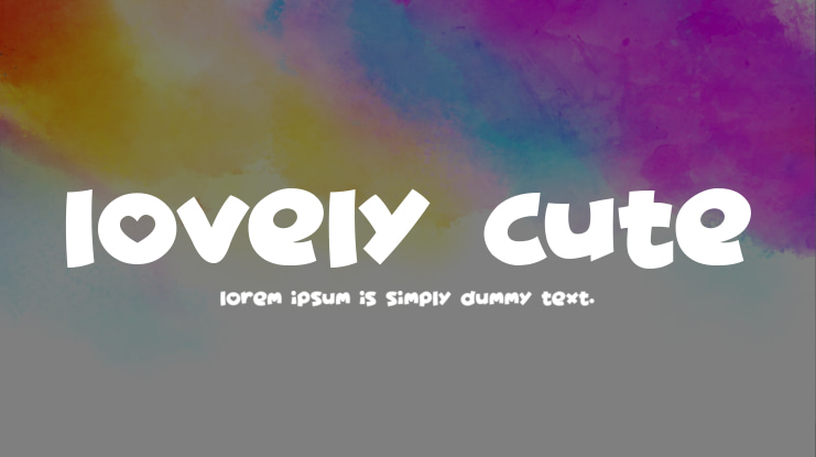 Lovely Cute Font Family