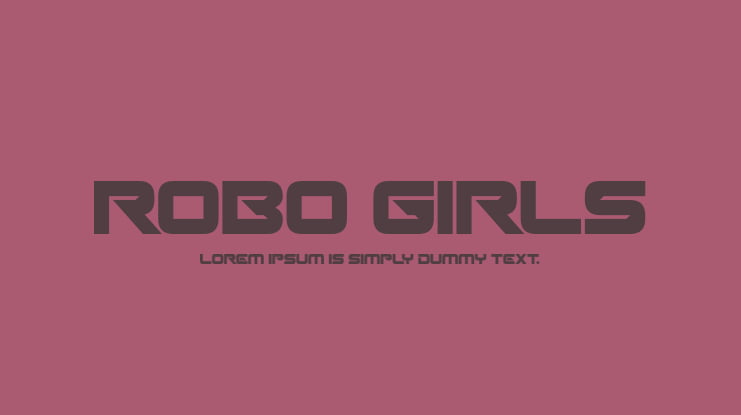 Robo Girls Font Family