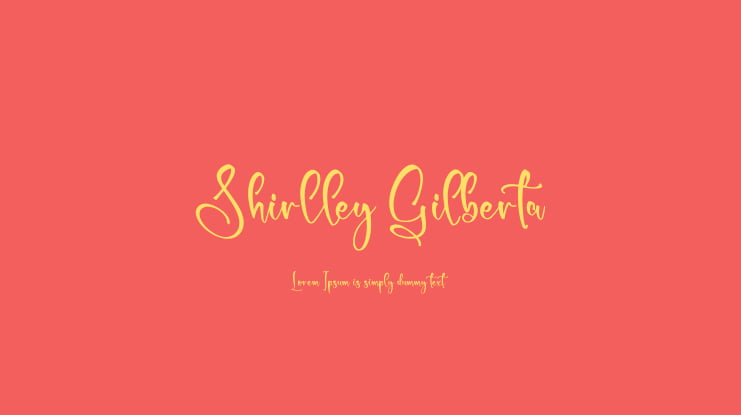 Shirlley Gilberta Font