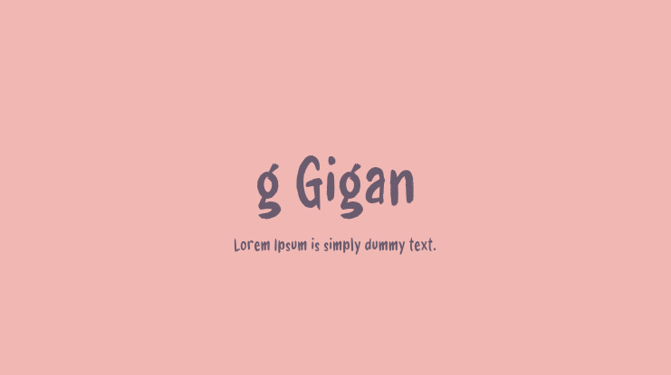 g Gigan Font