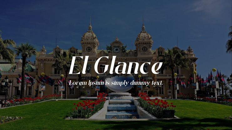 El Glance Font