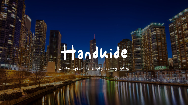 Handkide Font