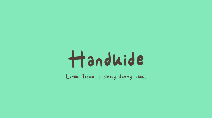 Handkide Font