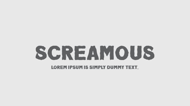 Screamous Font