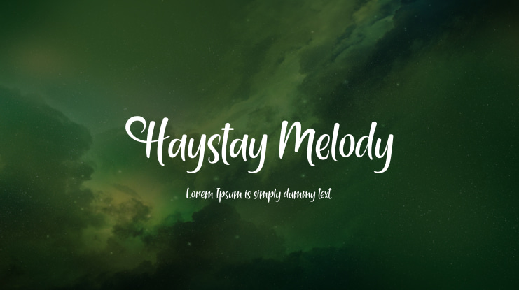 Haystay Melody Font