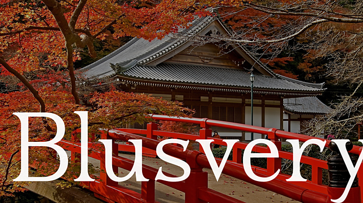 Blusvery Font
