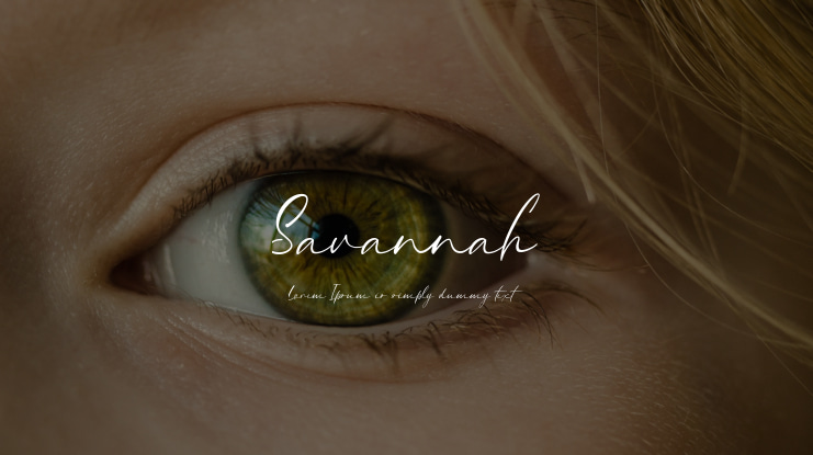 Savannah Font