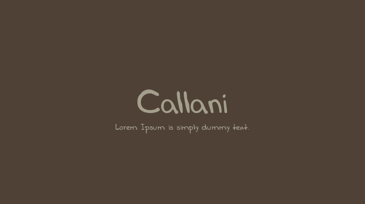 Callani Font