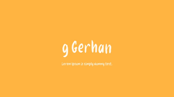g Gerhan Font