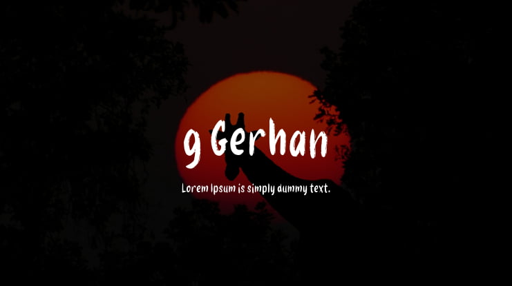 g Gerhan Font