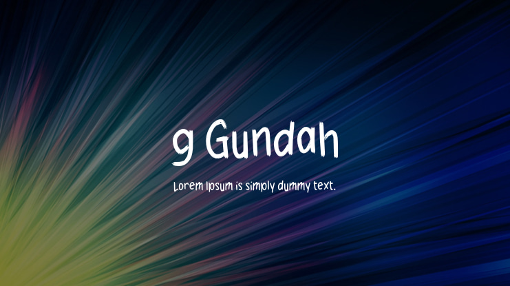 g Gundah Font