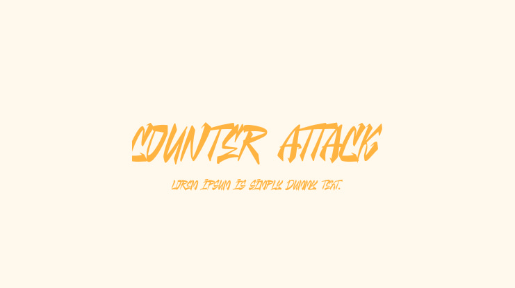 Counter Attack Font