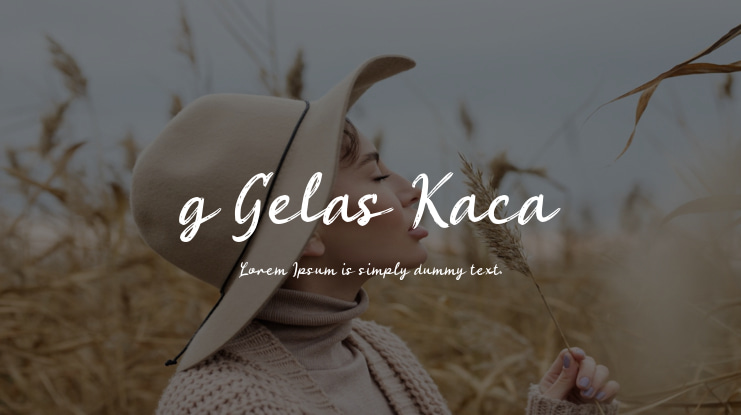 g Gelas Kaca Font