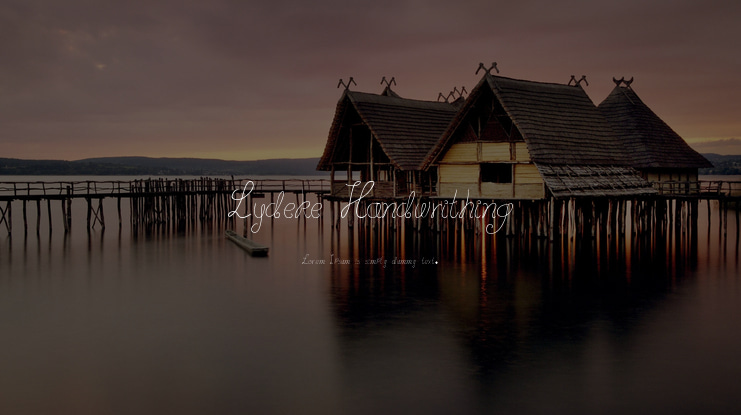 Lydeke Handwrithing Font