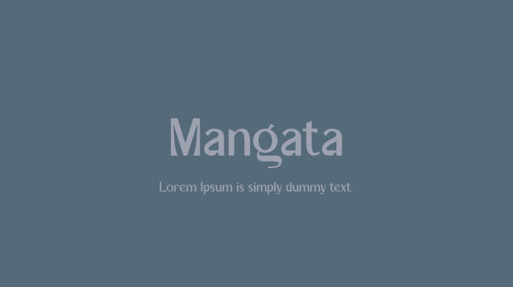 Mangata Font Family